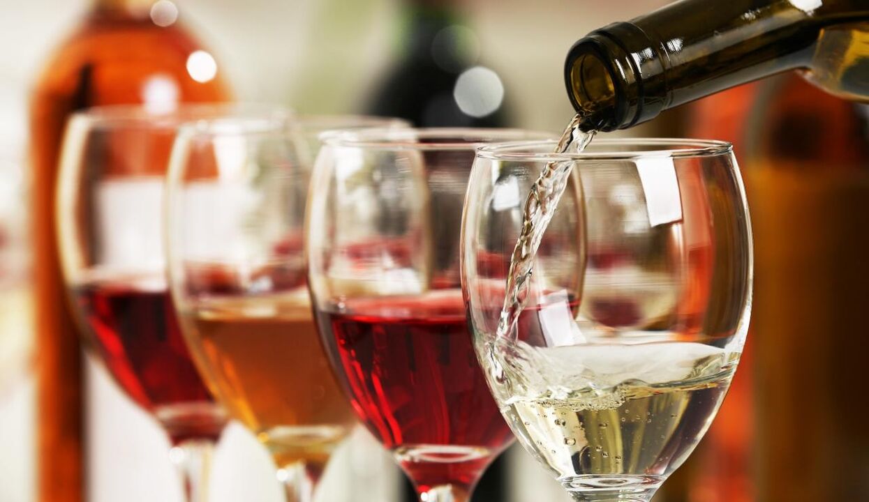 A glass of wine
